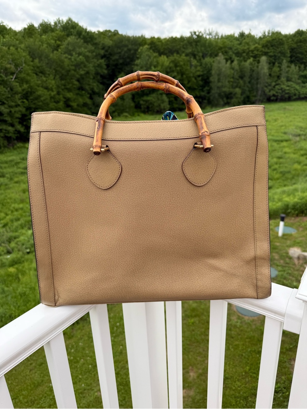 Gucci Dianna bamboo 17inch vintage bag - Picture 4 of 17